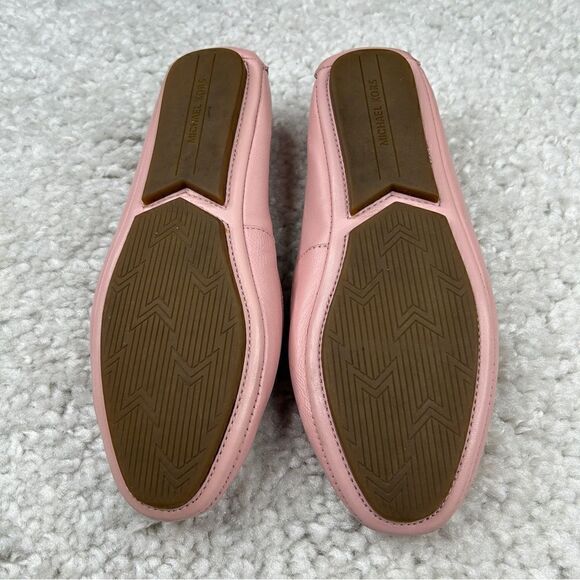 Michael Kors Lillie Moc Pink Leather Ballet Flats - Picture 6 of 8